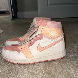 Apricot Jordan 1s high top